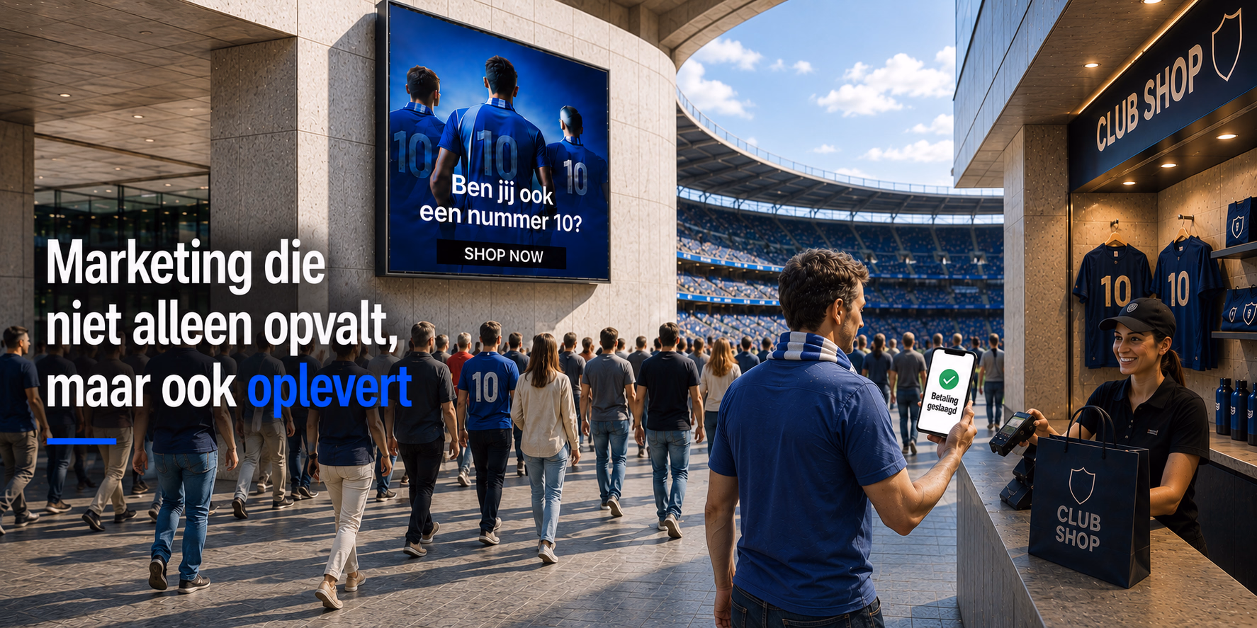 Stadion DOOH, marketing met impact